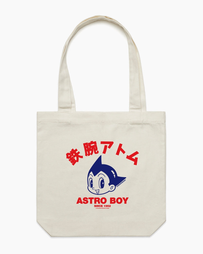 Astro Boy Face Tote Bag - Natural/Product Detail/Bags