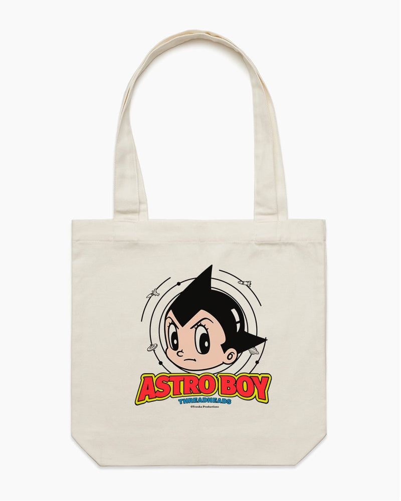 Astro Boy Space Head Tote Bag - Natural/Product Detail/Bags