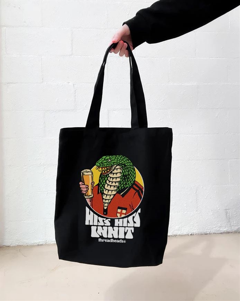 Oi Bruv Hiss Hiss Innit Tote Bag - Black/Product Detail/Bags