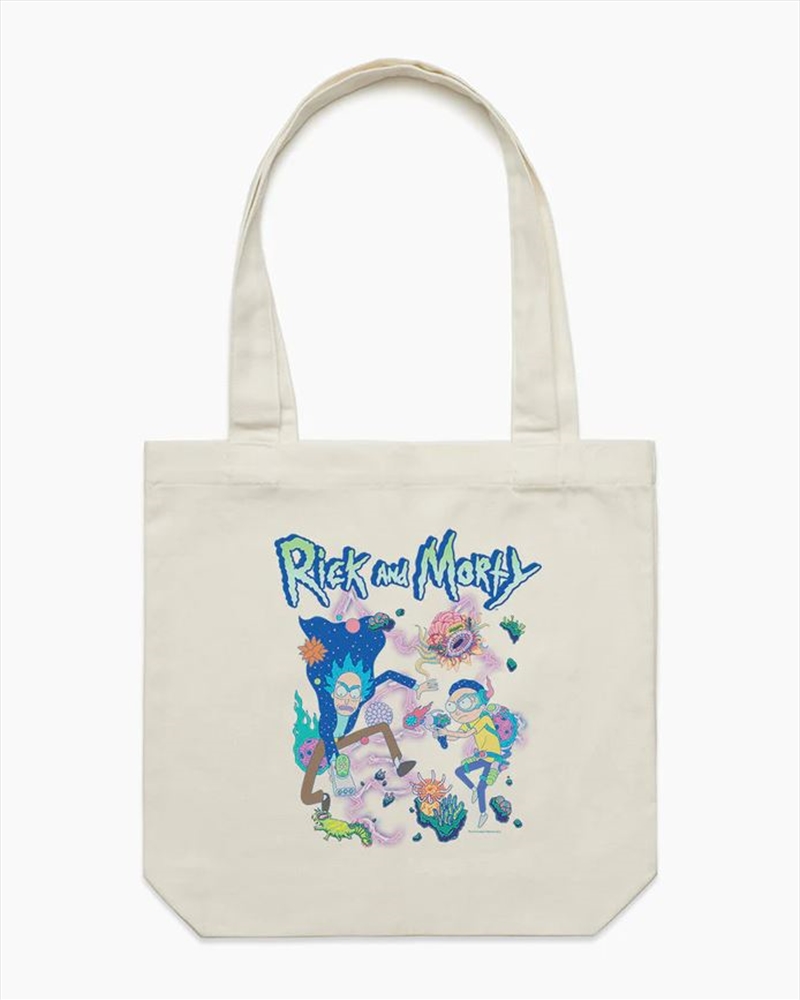 Buy Rick And Morty Creatures Tote Bag - Natural Online | Sanity