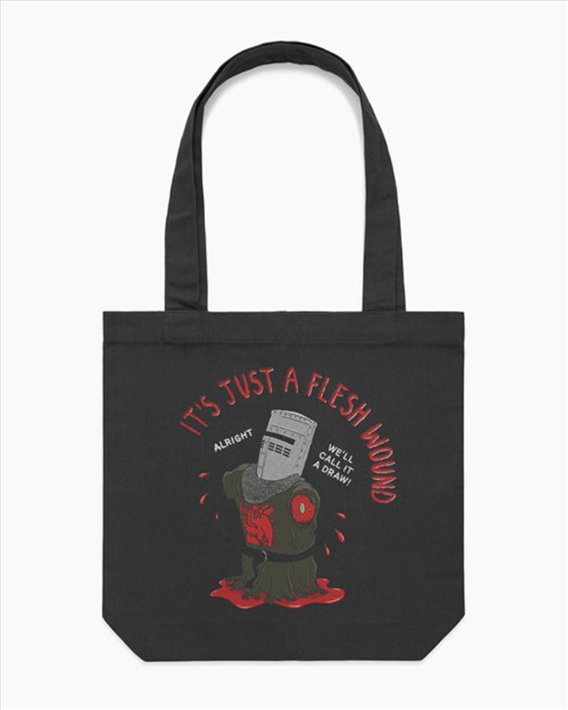 Its Just A Flesh Wound Tote Bag - Black/Product Detail/Bags