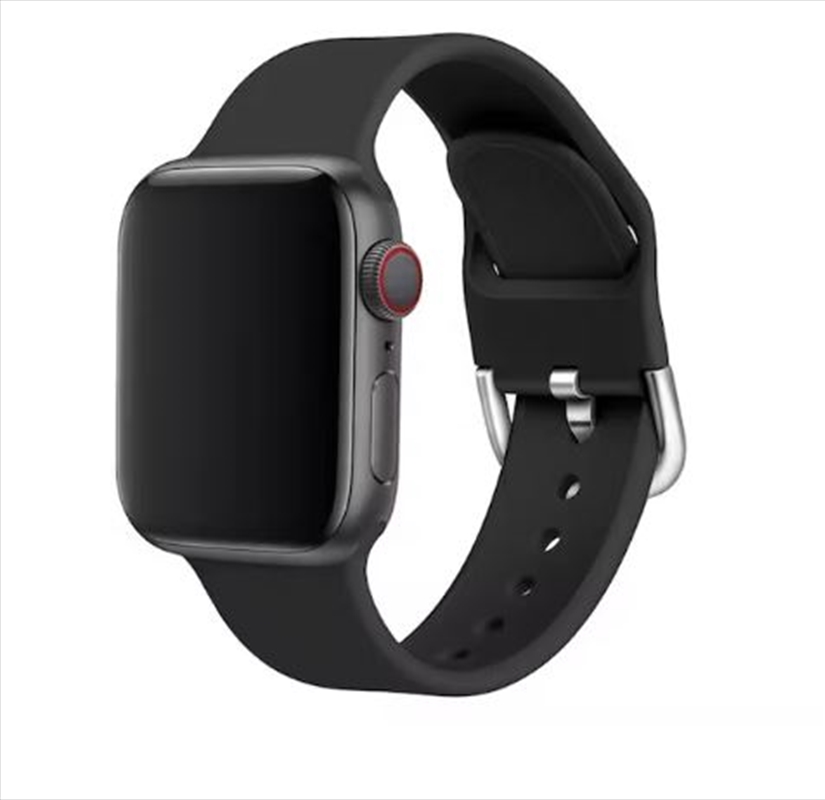 Apple iWatch Silicone Replacement Band - Black/Product Detail/Watches