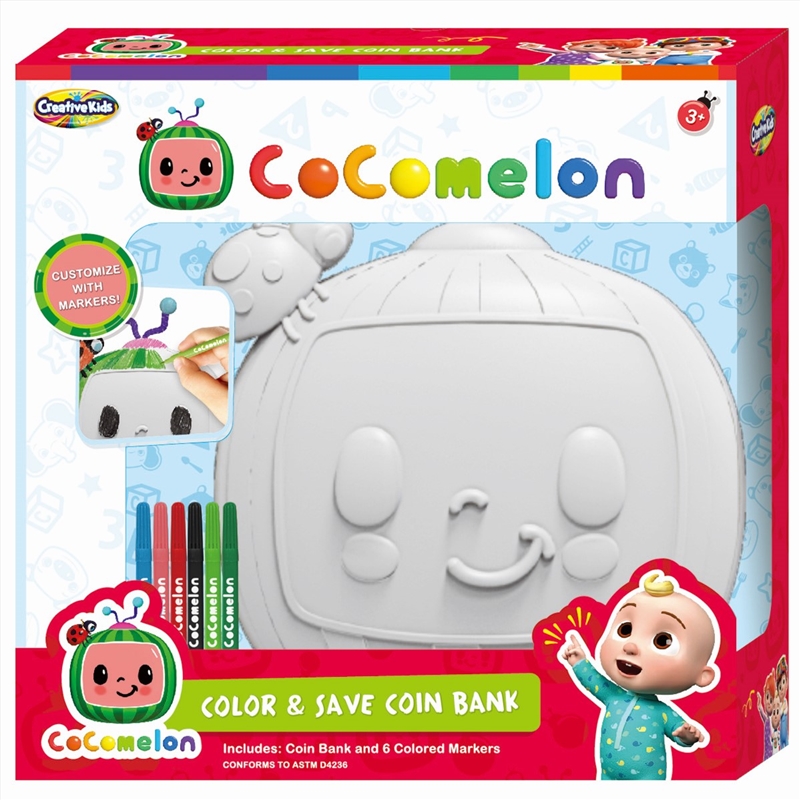 Cocomelon Paint Your Own Coin Bank/Product Detail/Arts & Craft