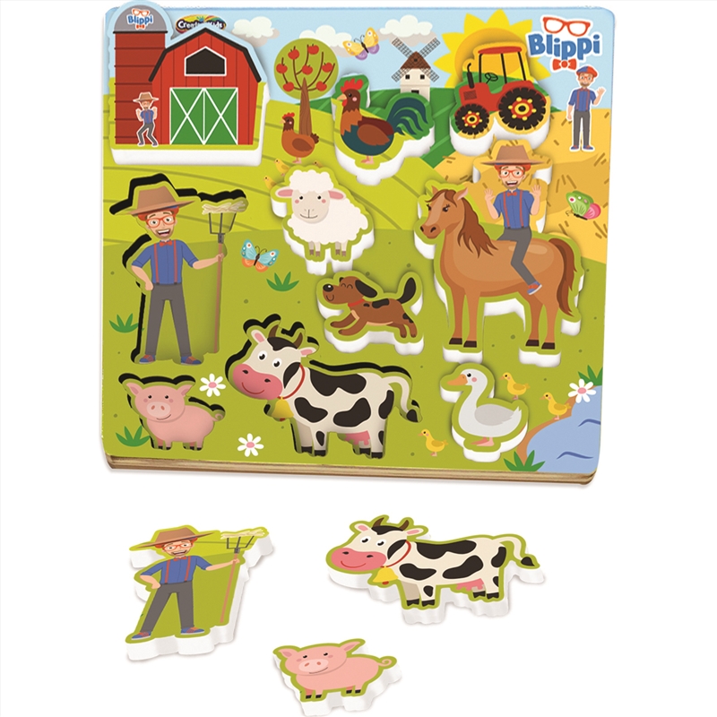 Blippi Wooden Farmyard Puzzle/Product Detail/Jigsaw Puzzles