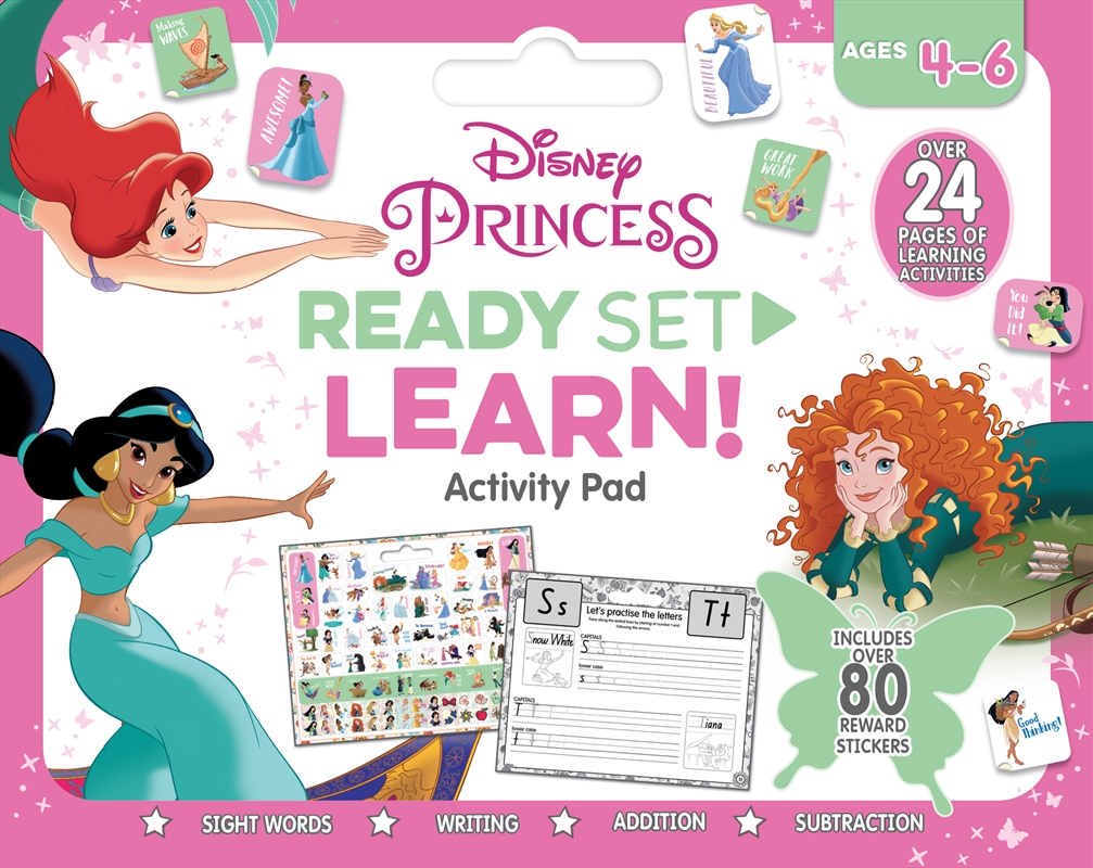 Disney Princess: Ready Set Learn! Activity Pad (Ages 4-6 Years)/Product Detail/Kids Activity Books