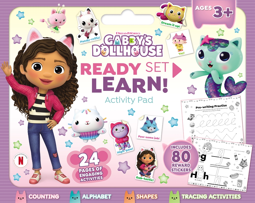 Gabby'S Dollhouse: Ready Set Learn! Activity Pad (Dreamworks: Ages 3+ Years)/Product Detail/Kids Activity Books