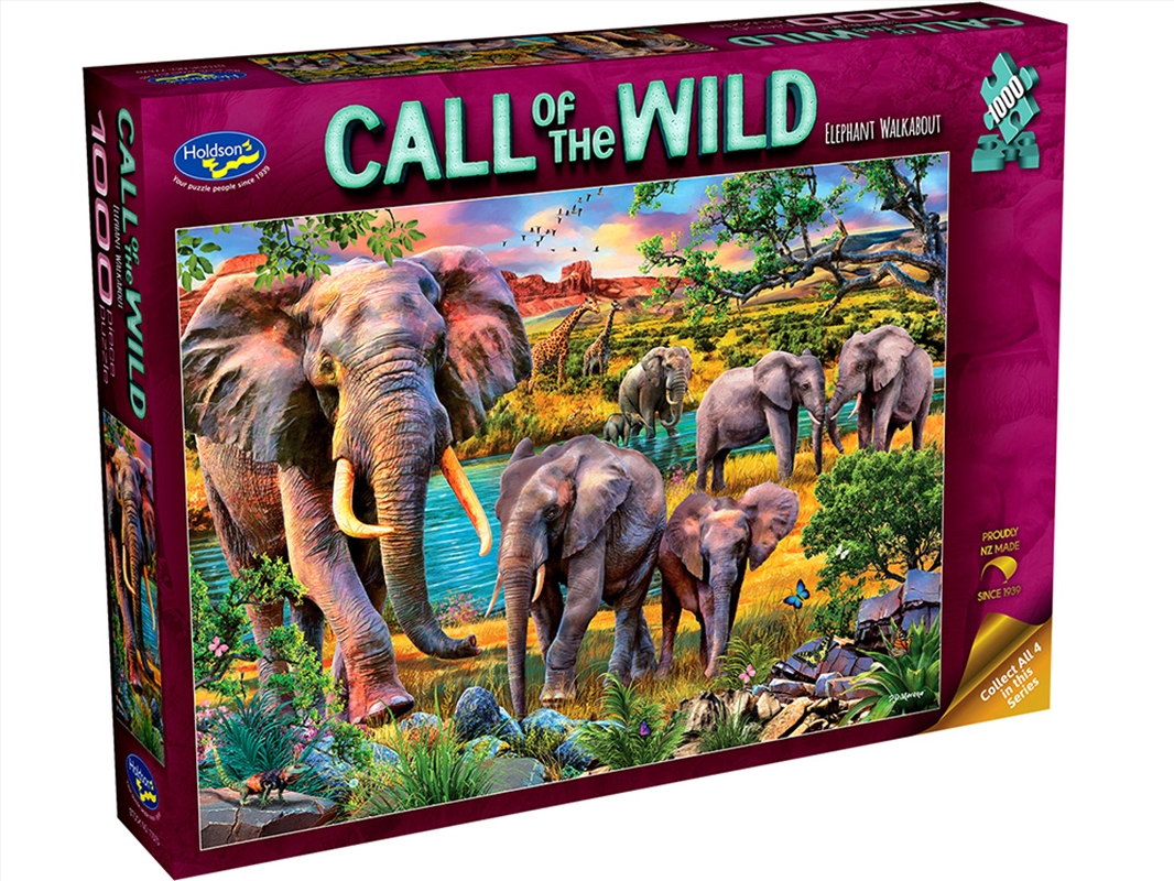 Call Of The Wild Elephants 1000Pc/Product Detail/Jigsaw Puzzles