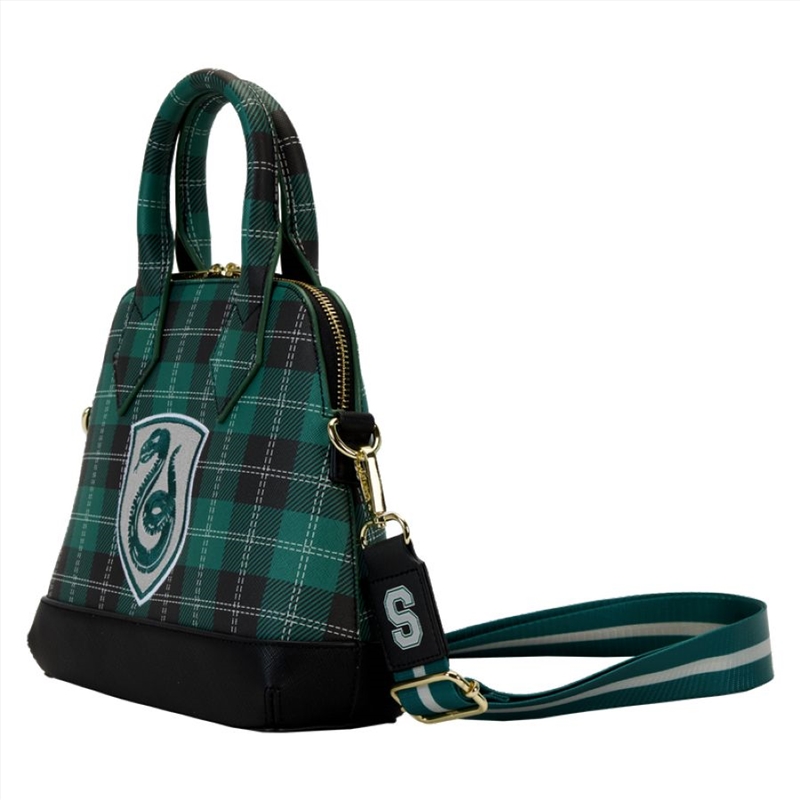 Loungefly Harry Potter - Slytherin Patch Varsity Plaid Crossbody Bag/Product Detail/Bags