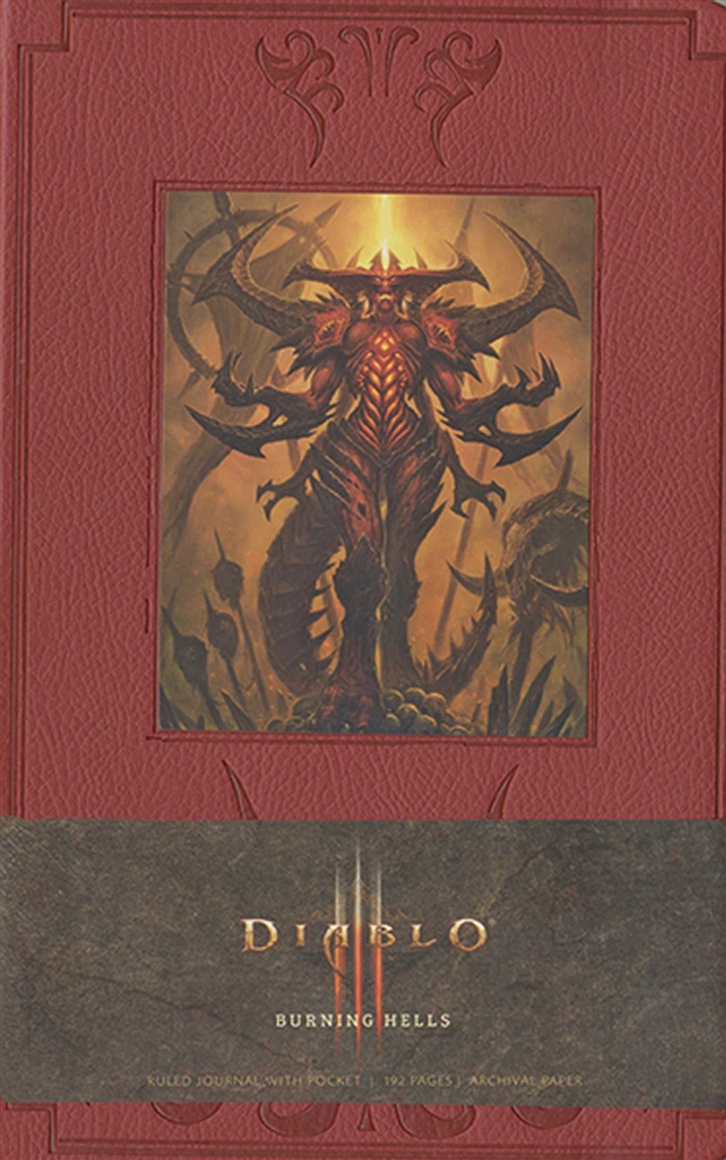 Diablo Burning Hells Hardcover Ruled Journal (Large)/Product Detail/Notebooks & Journals