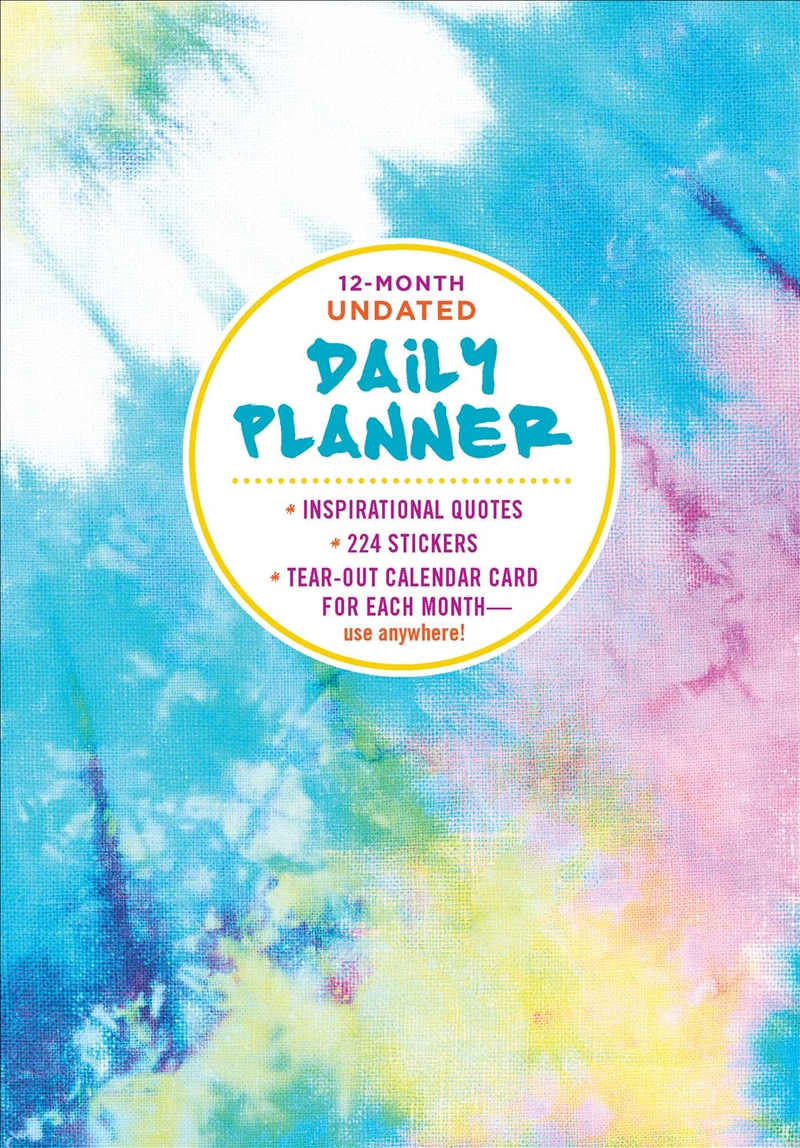 12-Month Undated Daily Planner/Product Detail/Notebooks & Journals