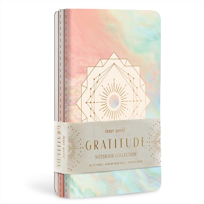 Gratitude Sewn Notebook Collection (Set of 3)/Product Detail/Notebooks & Journals