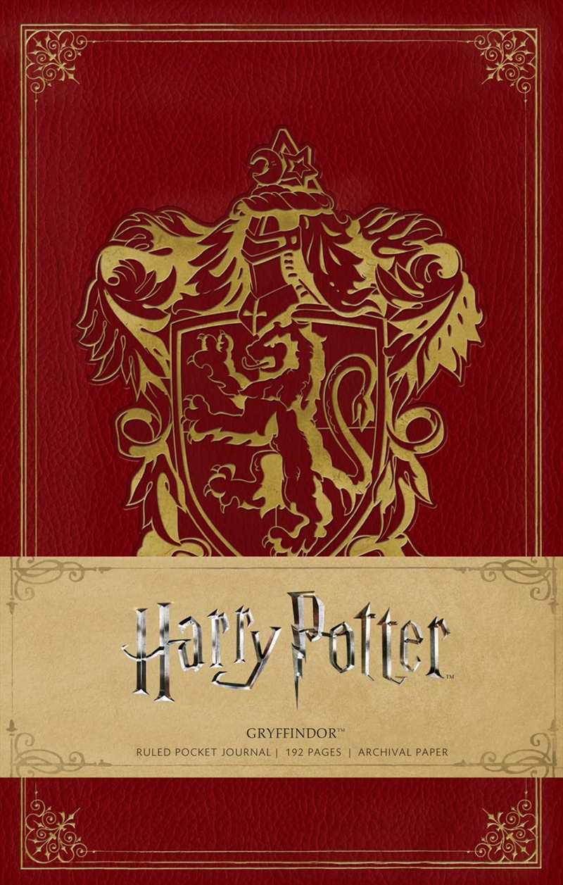 Harry Potter: Gryffindor Ruled Pocket Journal/Product Detail/Notebooks & Journals