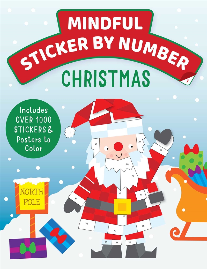 Mindful Sticker By Number: Christmas/Product Detail/Childrens Fiction Books