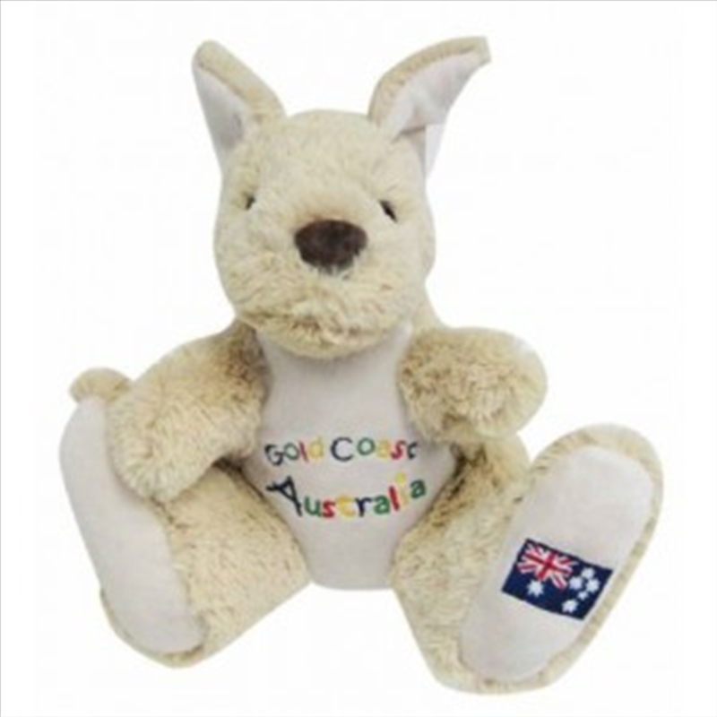 20cm Kangaroo W/Embroidery - Gold Coast/Product Detail/Plush Toys