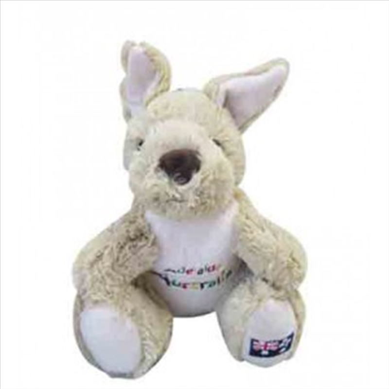 20cm Kangaroo W/Embroidery - Adelaide/Product Detail/Plush Toys