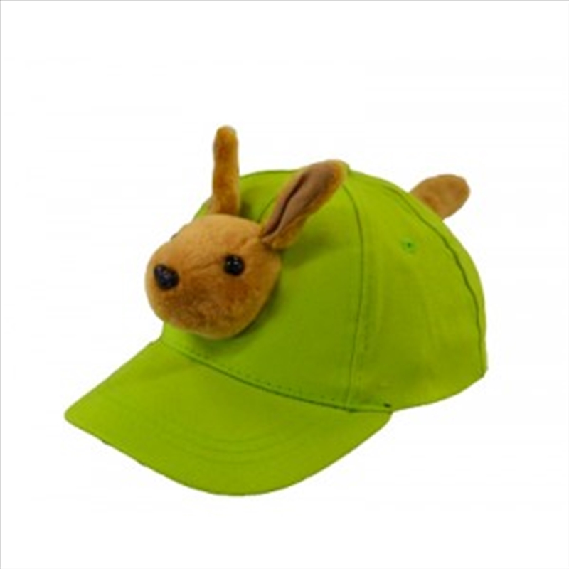 Kangaroo Cap - Youth Size - Lime Green/Product Detail/Apparel