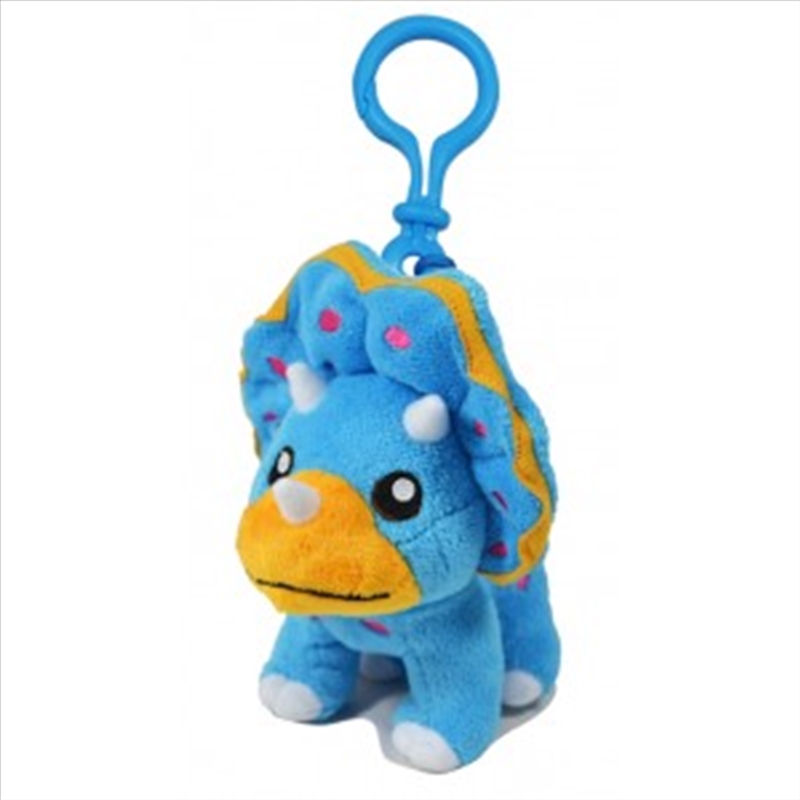 8cm Dino-Mights Bag Tag - Tricerotops/Product Detail/Keyrings