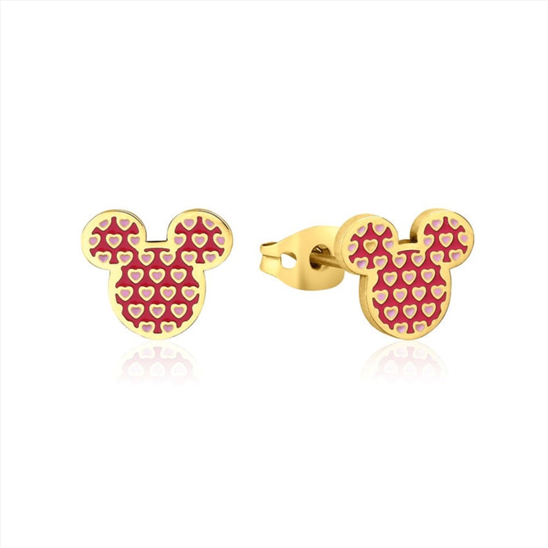 Disney Mickey Mouse Heart Stud Earrings/Product Detail/Jewellery