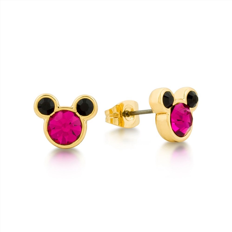 Junior Pink Mickey Head Stud Earrings/Product Detail/Jewellery