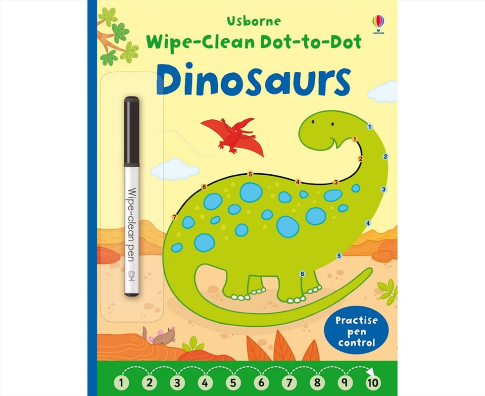 Wipe clean Dot to dot Dinosaurs/Product Detail/Kids Colouring