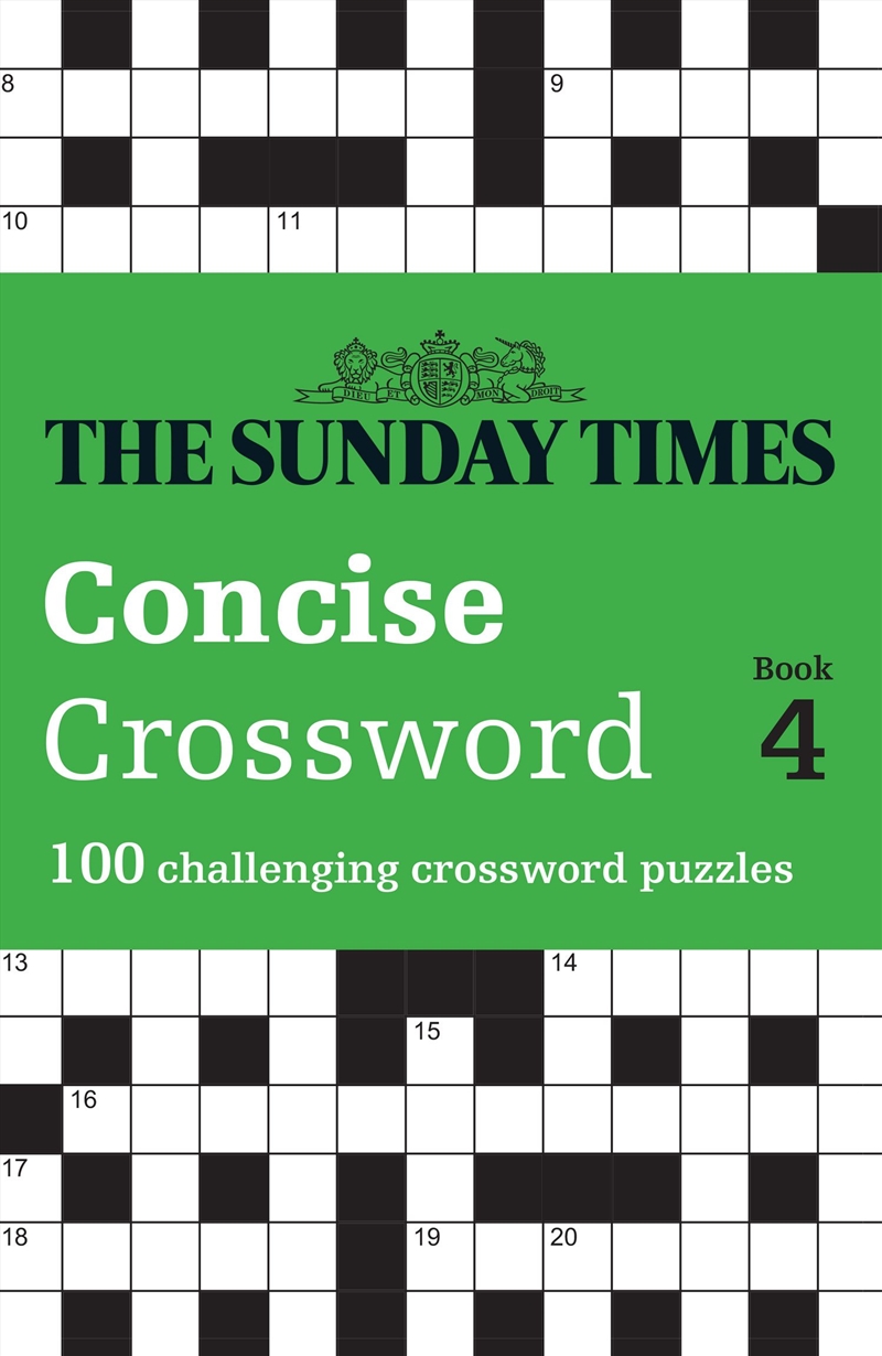 Sunday Times Concise Crossword Book 4/Product Detail/Adults Activity Books