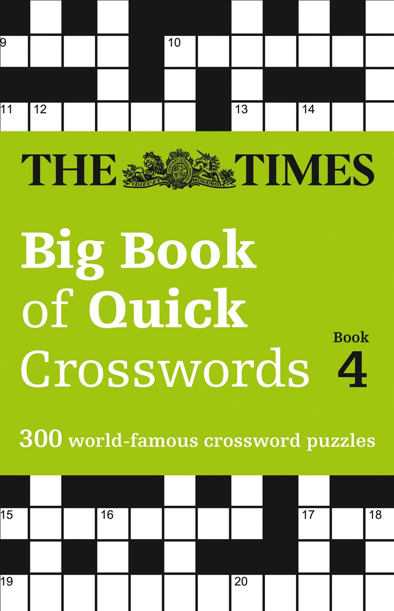 Times Big Book Of Quick Crosswords 4/Product Detail/Adults Activity Books