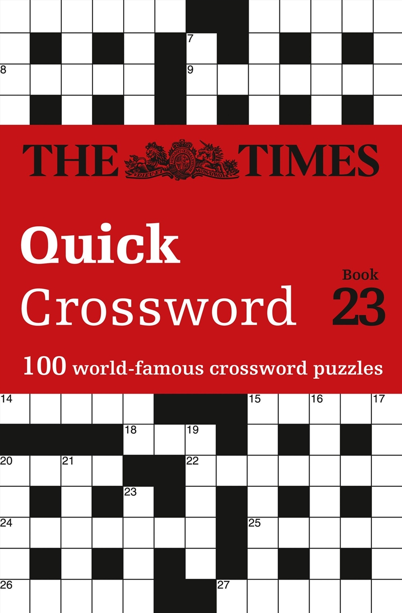 Times Quick Crossword Book 23/Product Detail/Adults Activity Books