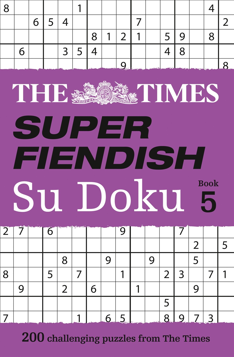 Times Super Fiendish Su Doku Book 5/Product Detail/Adults Activity Books