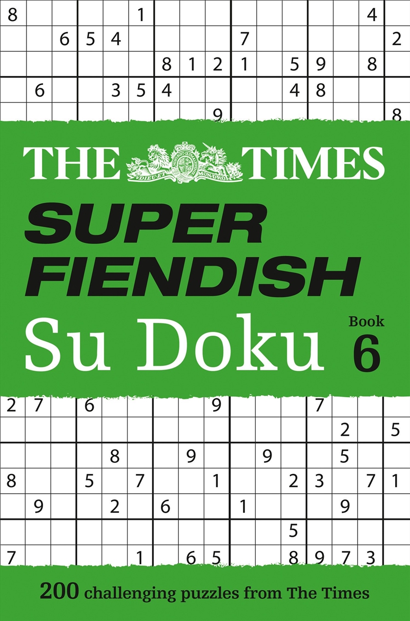 Times Super Fiendish Su Doku Book 6/Product Detail/Adults Activity Books