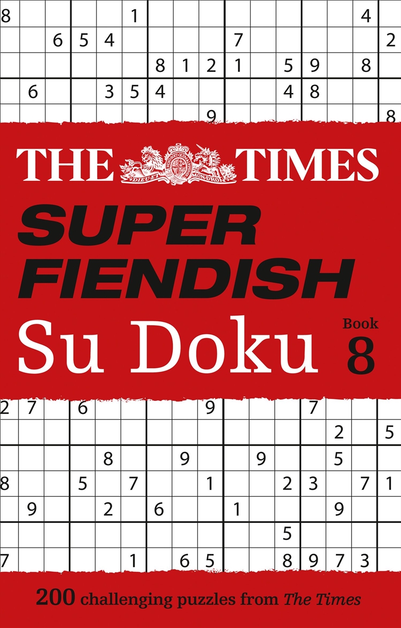 Times Super Fiendish Su Doku Book 8/Product Detail/Adults Activity Books