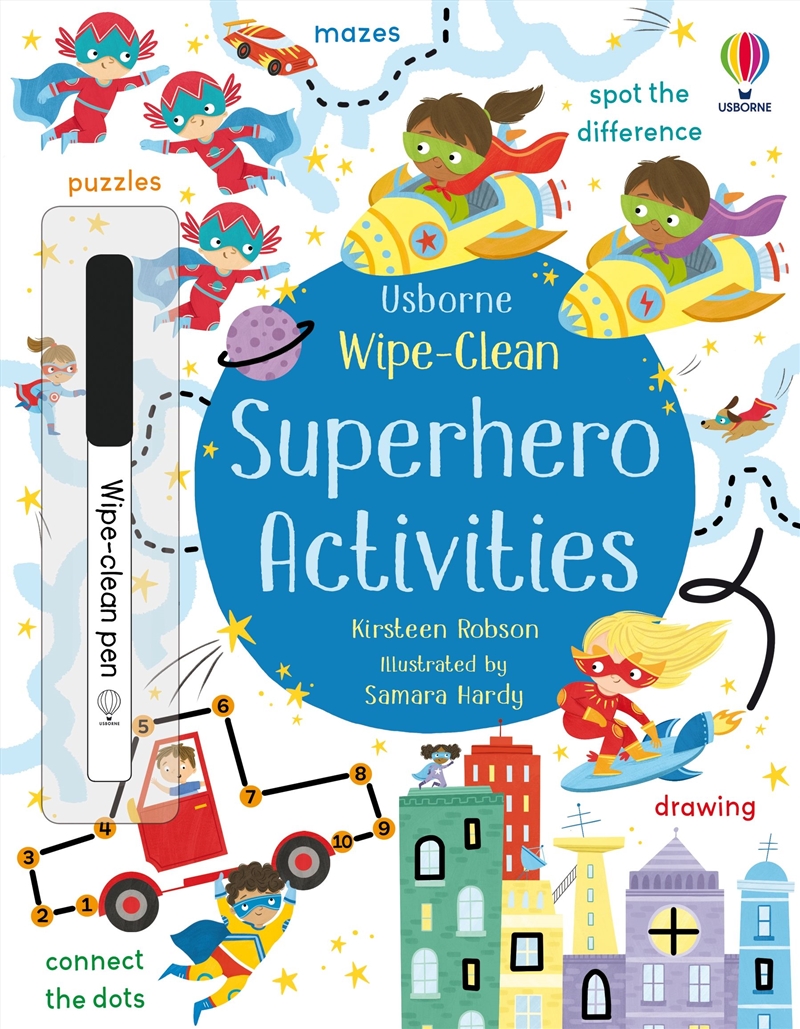 Wipe Clean Superhero Activities/Product Detail/Kids Activity Books