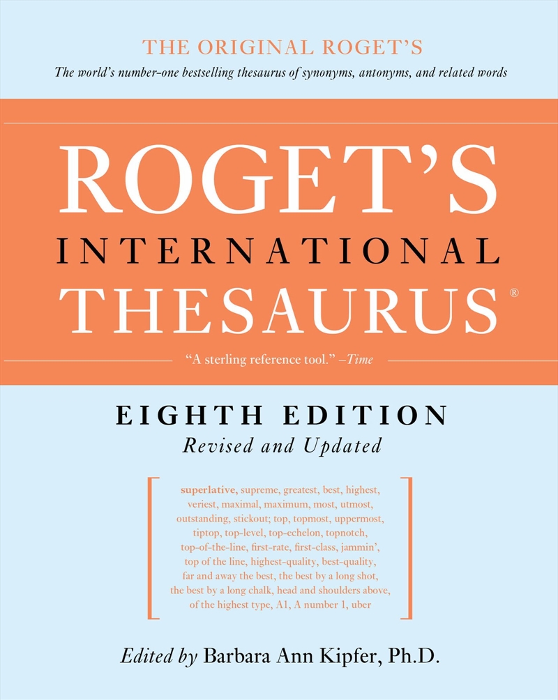 Rogets International Thesaurus/Product Detail/English