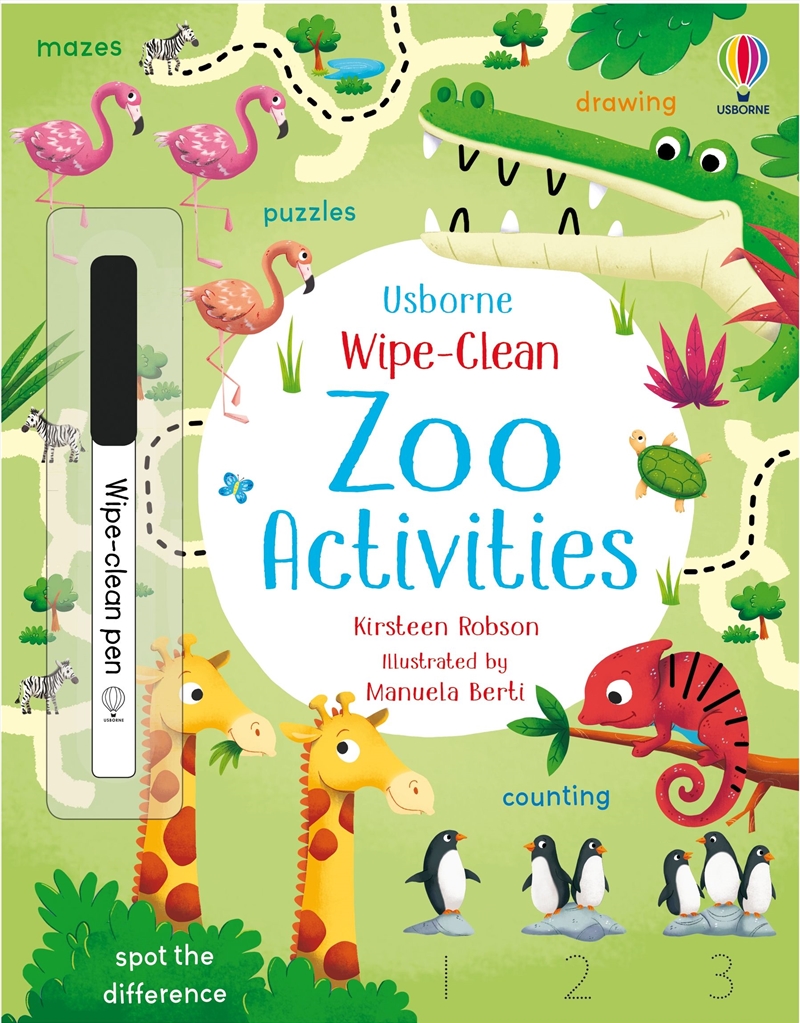 Wipe Clean Zoo Activities/Product Detail/Kids Activity Books