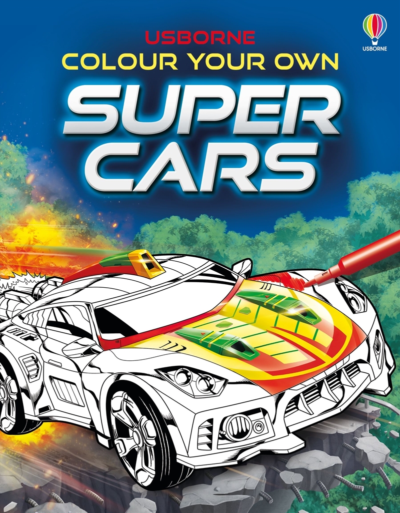 Colour Your Own Supercars/Product Detail/Kids Colouring