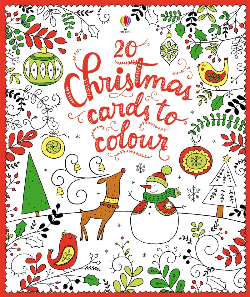 20 Christmas Cards To Colour/Product Detail/Stationery