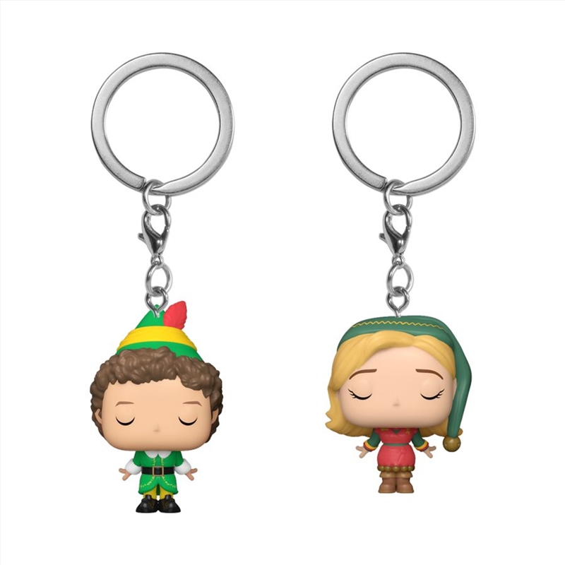 Elf - Buddy & Jovie US Exclusive Pop! Keychain 2-Pack [RS]/Product Detail/Pop Vinyl Keychains