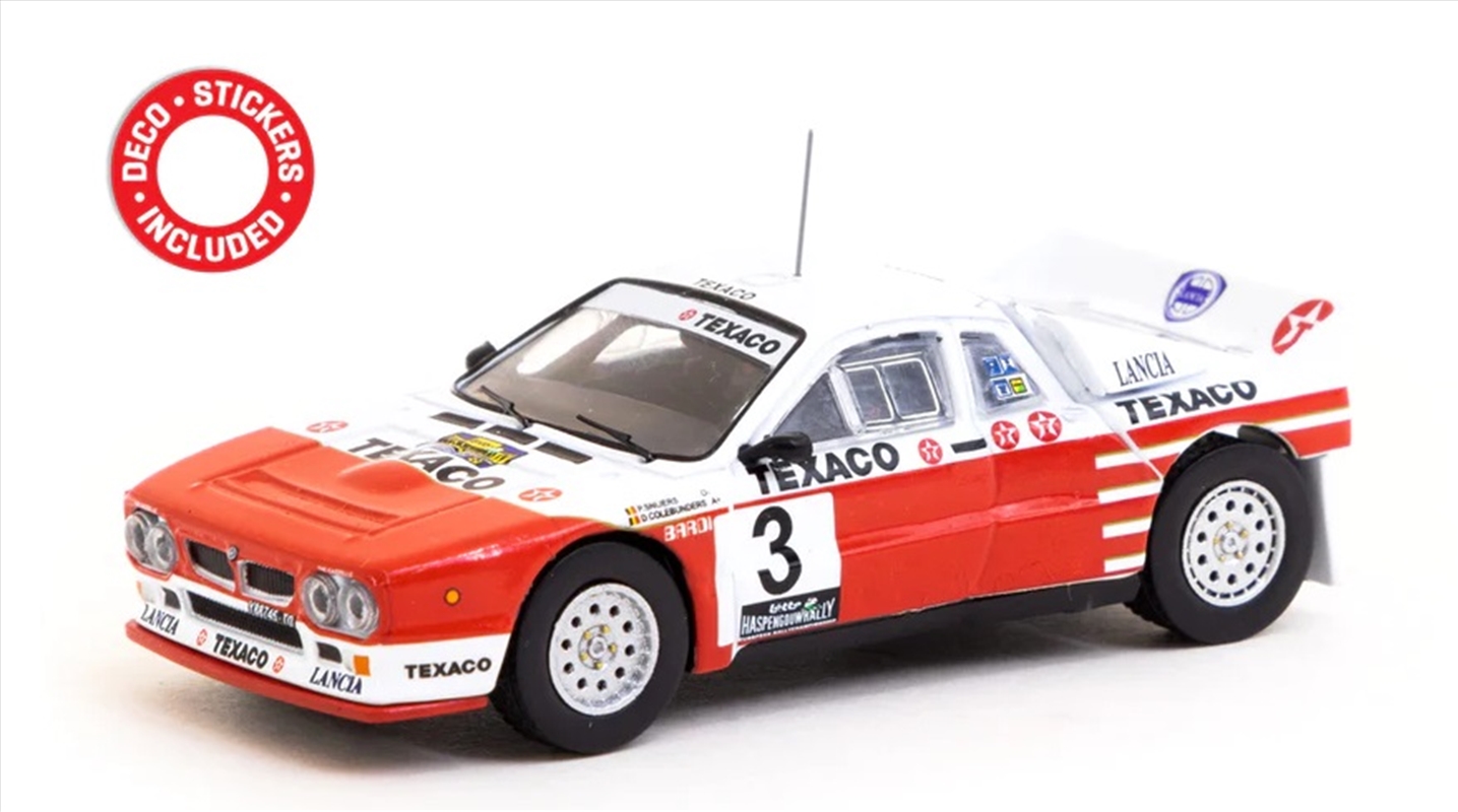 1:64 Lancia 037 Rally - Rally Van Haspengouw 1985 Winner - With Opening Rear Bonnet and Painted Engi/Product Detail/Figurines