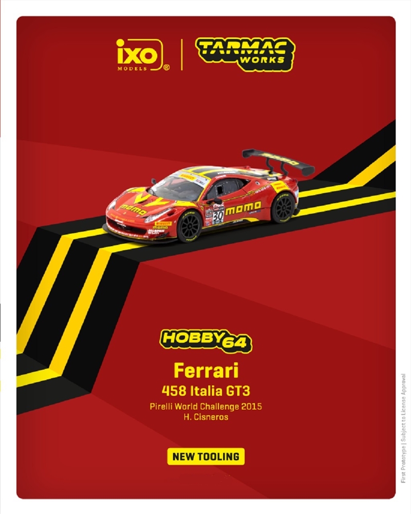 1:64 Ferrari 458 Italia GT3 - Pirelli World Challenge 2015 - H. Cisneros/Product Detail/Figurines