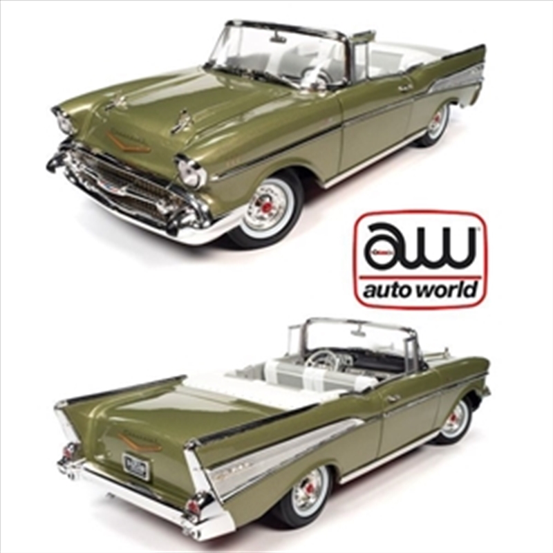 1:18 1957 Chevy Belair Convertible Green/Product Detail/Figurines