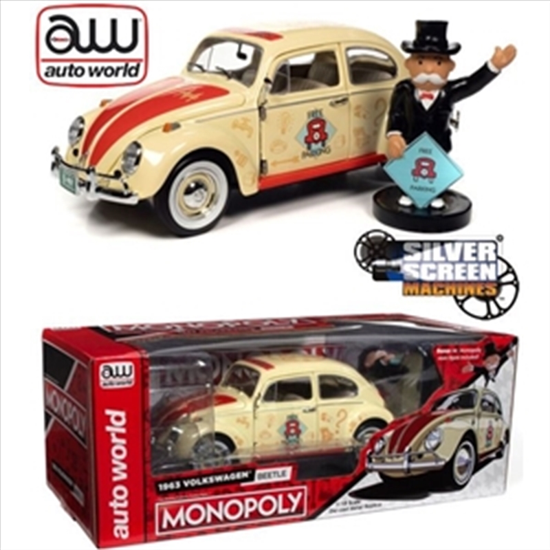 1:18 1963 VW Beetle w/Mr Monopoly/Product Detail/Figurines