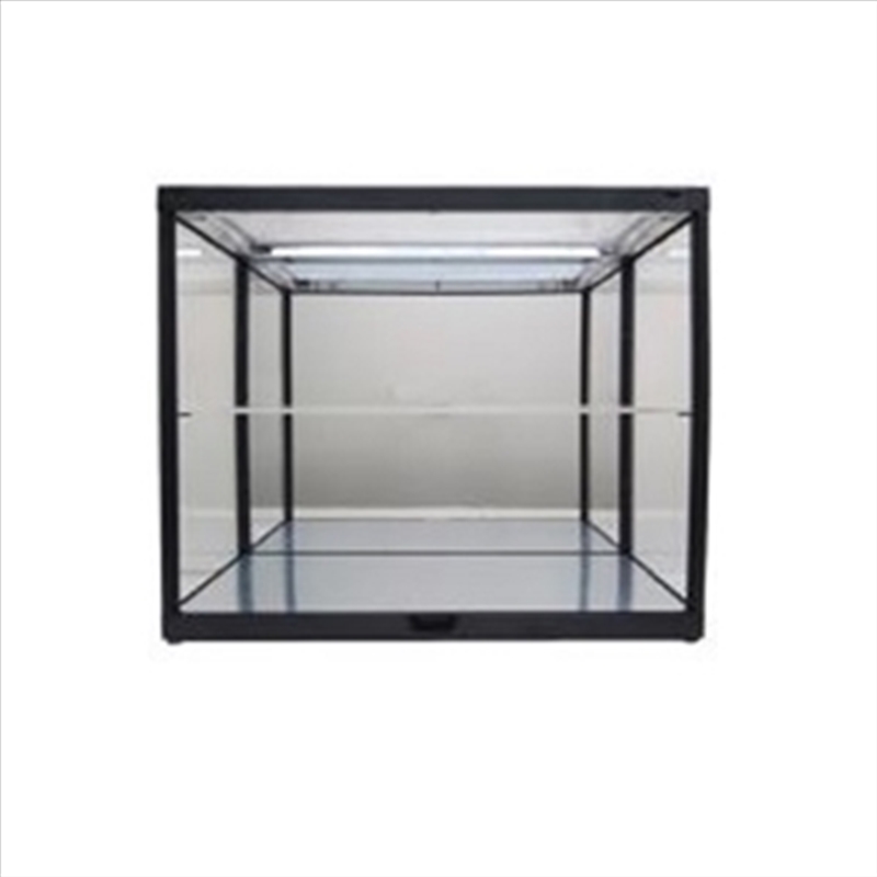 Black Mirrored Back and Base Display Case 2 Layers LED/Product Detail/Figurines