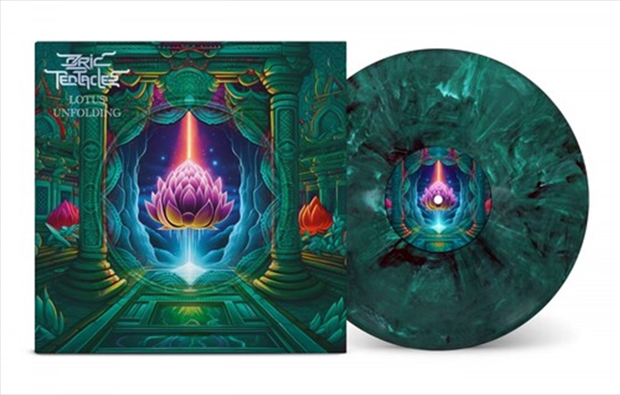 Lotus Unfolding - 140gm Black & Turquoise Marbled Vinyl/Product Detail/Rock/Pop