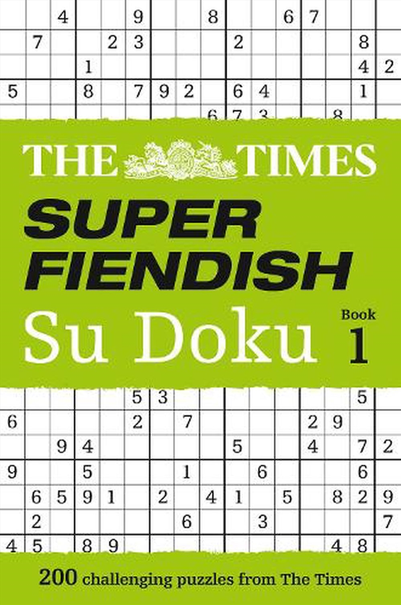 Times Super Fiendish Su Doku Book 1/Product Detail/Adults Activity Books