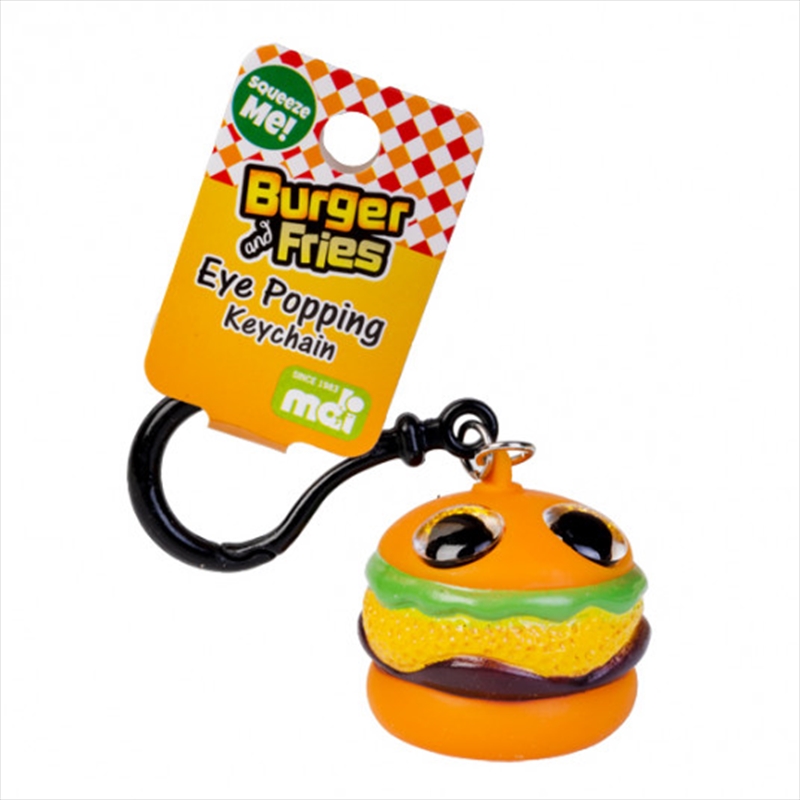 Burger Eye Popping Keychain/Product Detail/Keyrings