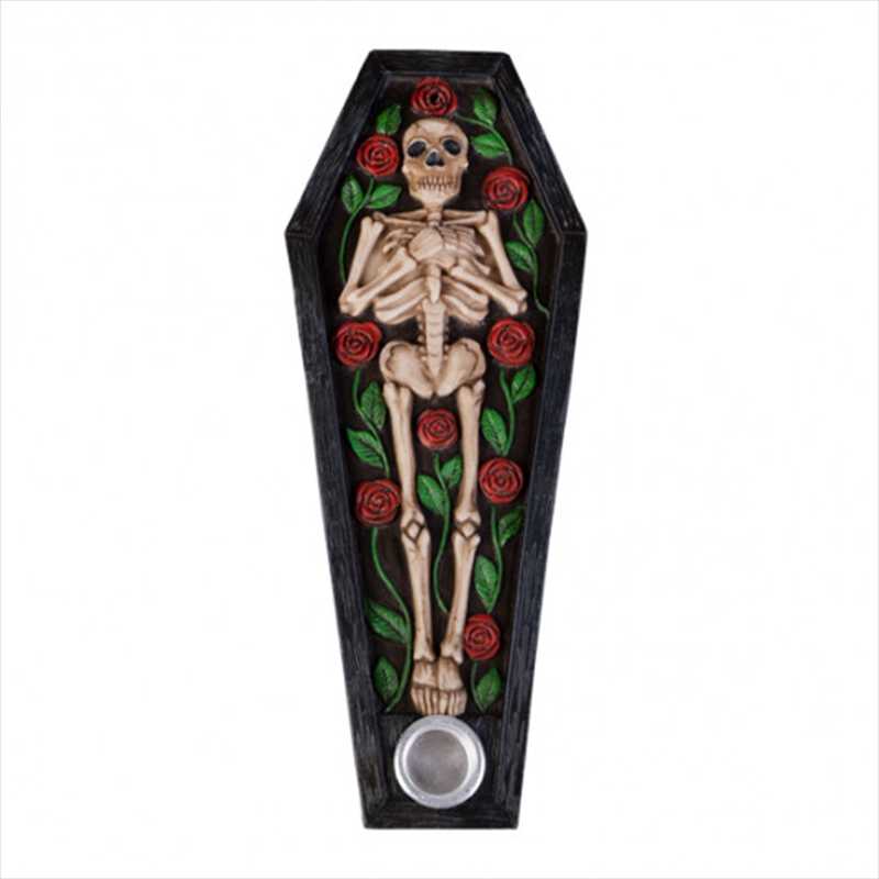 Skeleton with Roses Coffin Cone & Incense Burner/Product Detail/Burners and Incense