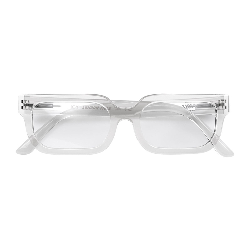 London Mole Icy Blue Blocker Glasses Transparent/Product Detail/Apparel