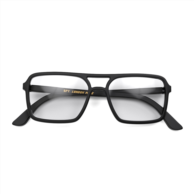 London Mole Spy Blue Blocker Glasses Matte Black/Product Detail/Apparel