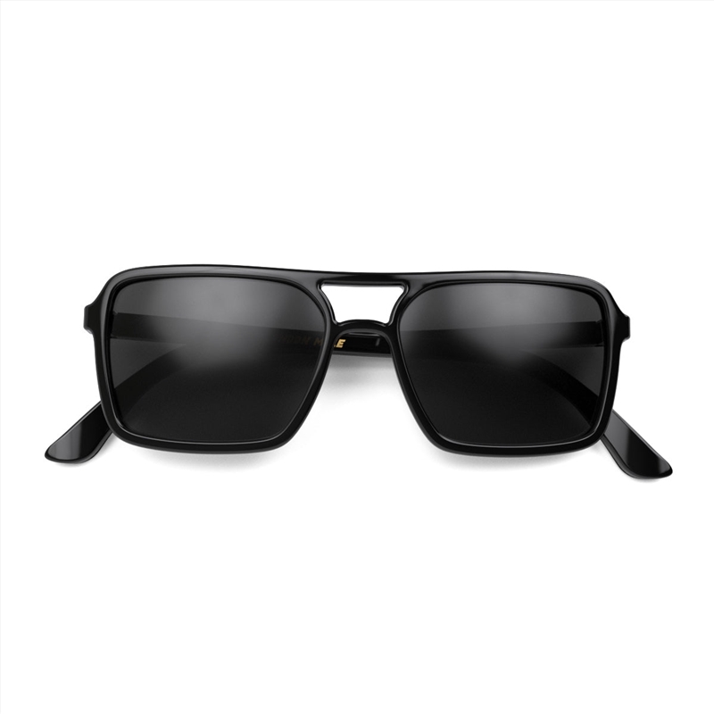 London Mole Spy Sunglasses Gloss Black / Black/Product Detail/Apparel