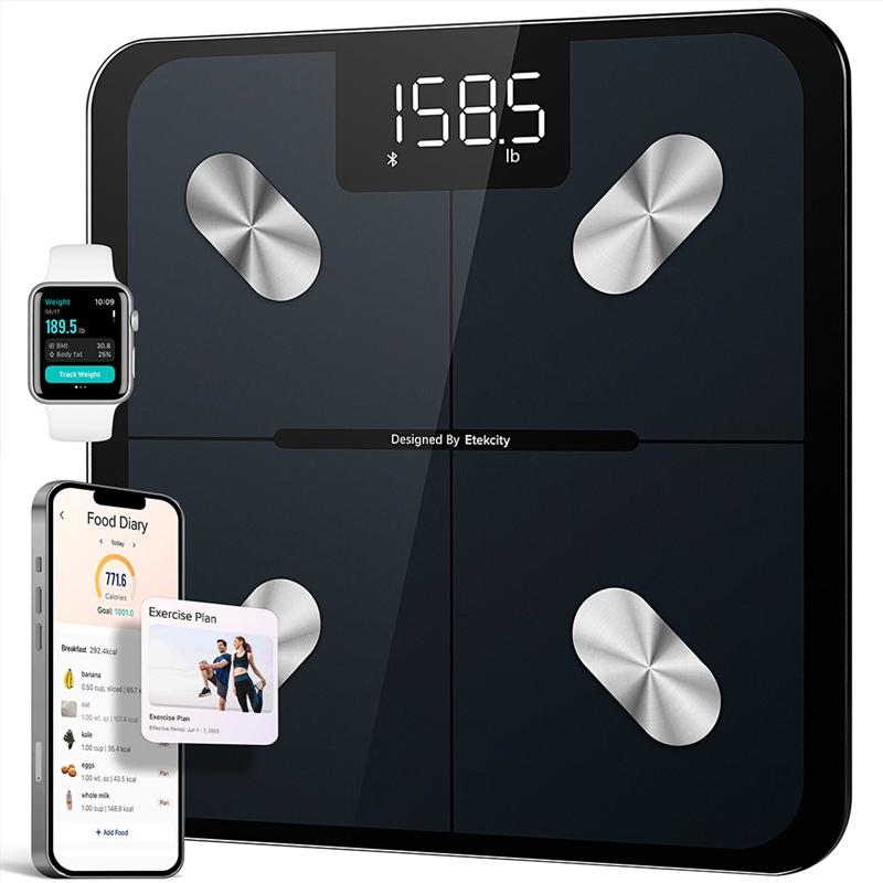 Etekcity Scale for Body Weight and Fat Percentage - Black/Product Detail/Accessories