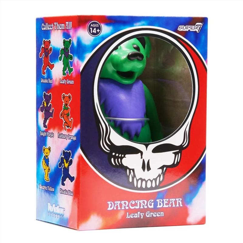 The Grateful Dead - Dancing Bear (Leafy Green) Reaction 3.75" Figure/Product Detail/Figurines